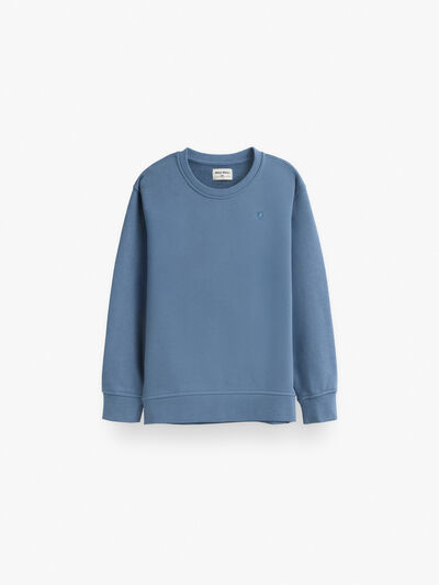 SUDADERA BASICA KIDS AZUL