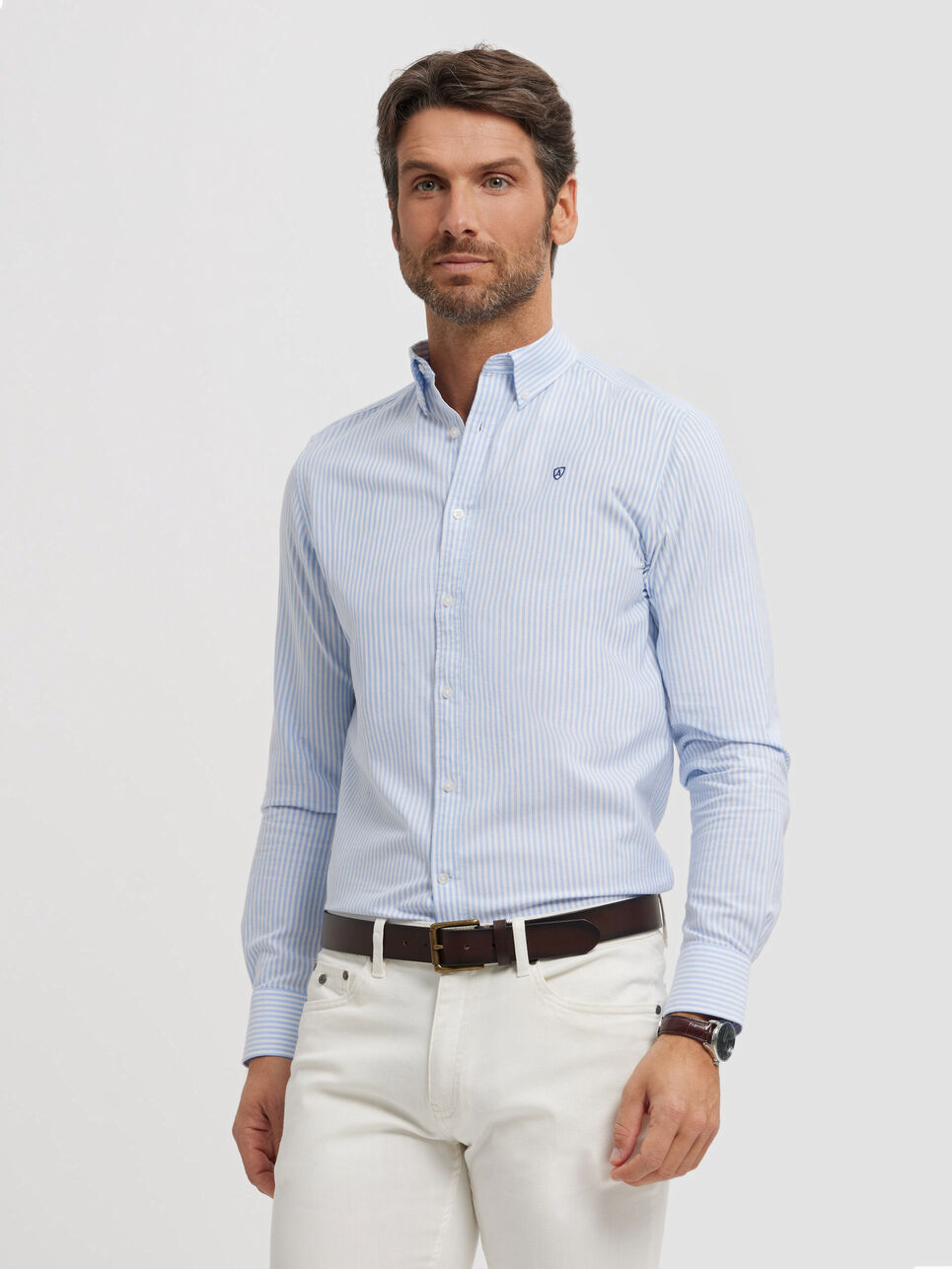 CAMISA OXFORD RAYAS BASIC
