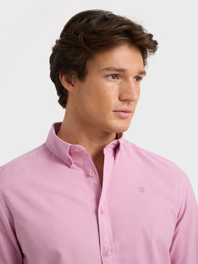 CAMISA OXFORD DYE ROSA