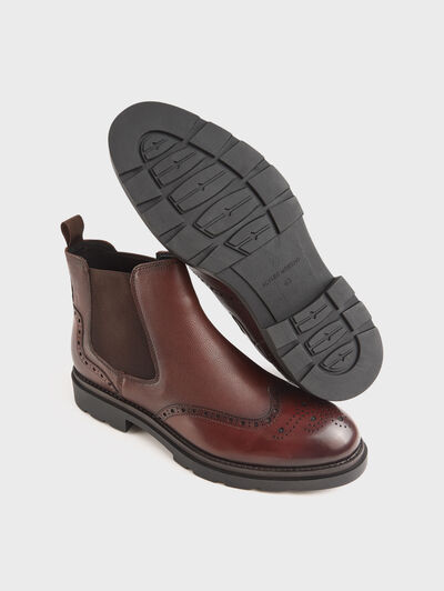 BOTIN PICADO PIEL MARRÓN