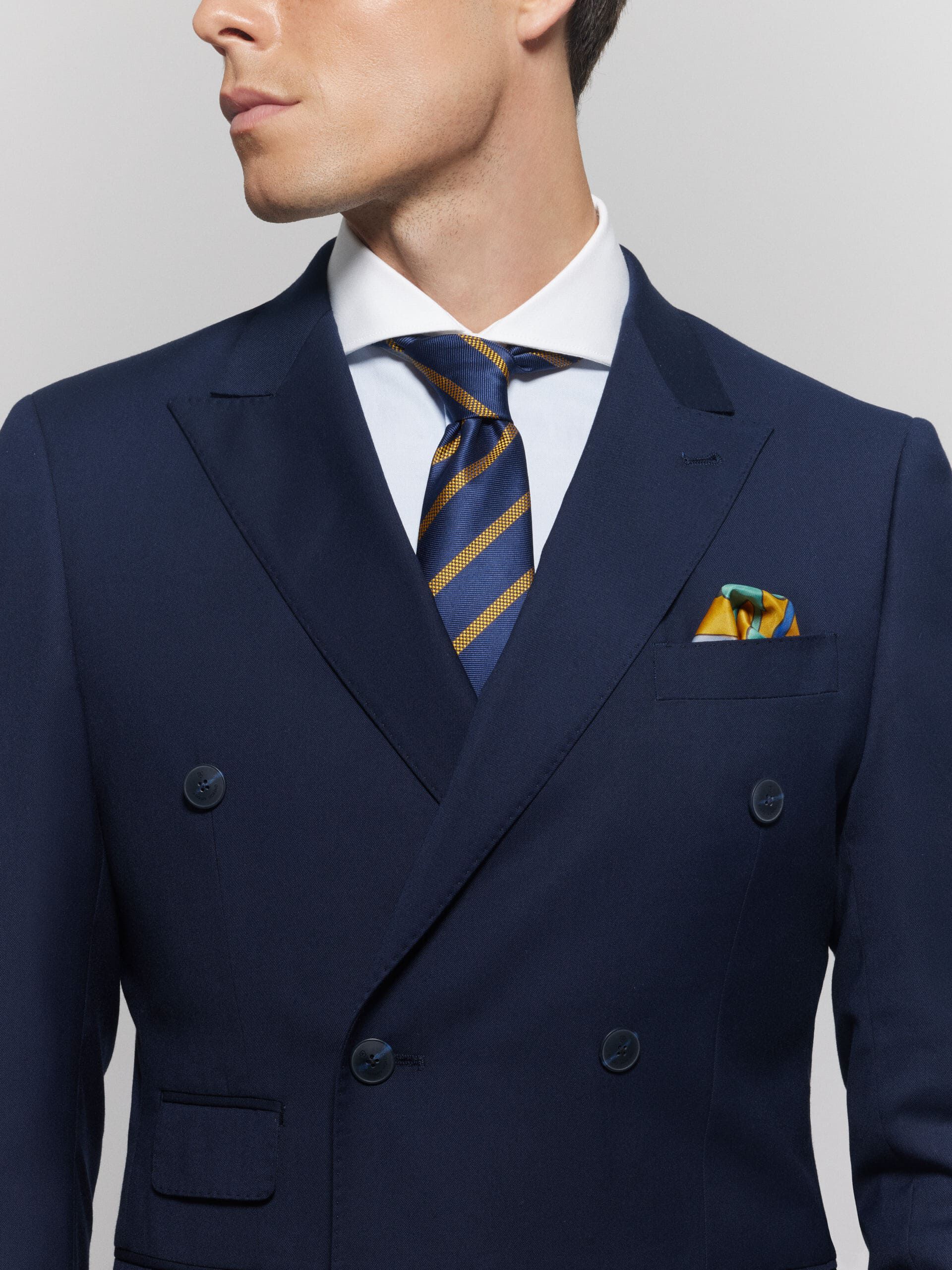 AMERICANA TWILL CRUZADO AZUL MARINO