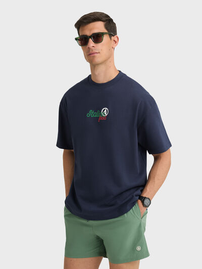 CAMISETA ITALIA AZUL MARINO