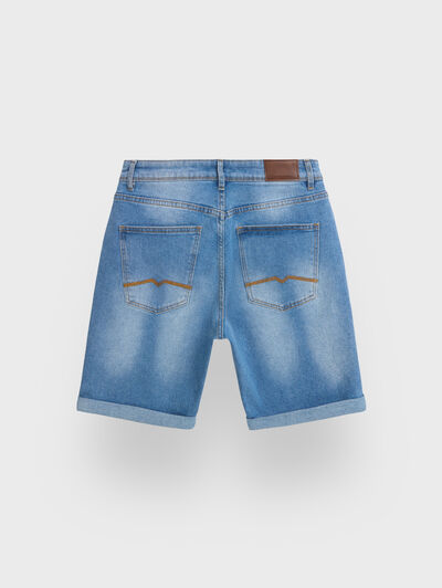 BERMUDA DENIM VUELTA AZUL