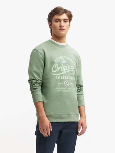 SUDADERA RETRO VERDE