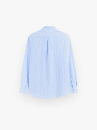CAMISA LINO DIPLO CELESTE