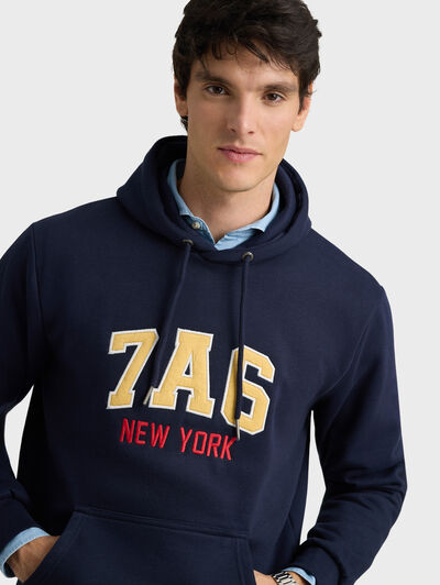 SUDADERA PATH AZUL MARINO