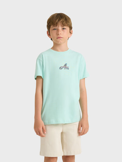 CAMISETA MASAI KIDS VERDE AGUA