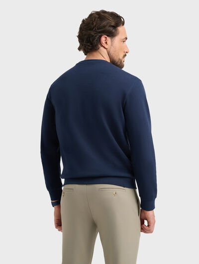 SUDADERA BASICA AZUL MARINO