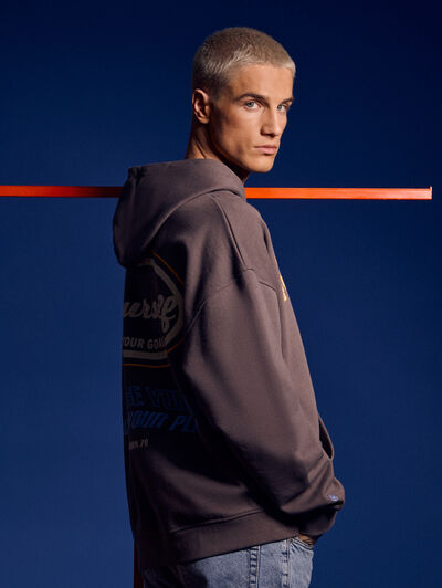 SUDADERA YOURSELF MARR&Oacute;N