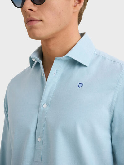 POLERA OXFORD SOLID AZUL