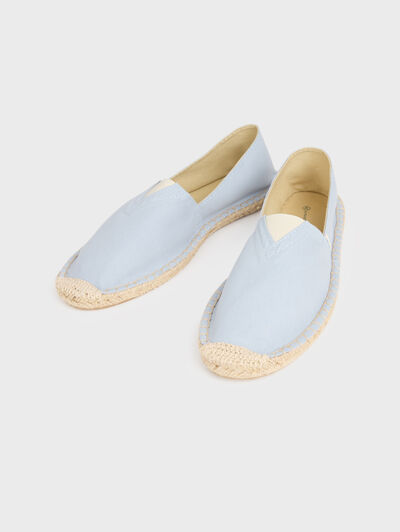 ESPADRILLES CANVAS CELESTE