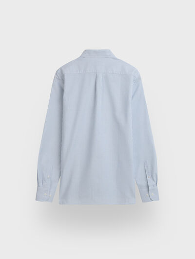 CAMISA OXFORD STRIPES AZUL