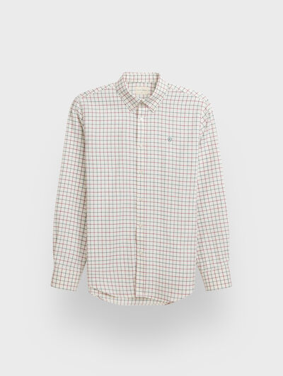 CAMISA FLANNEL CHECKS BURDEOS