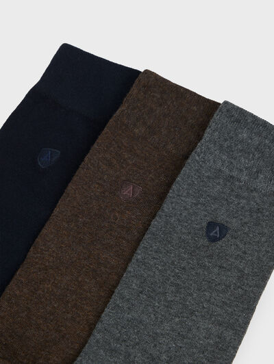 CALCETINES LISO AZUL MARINO