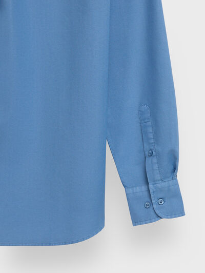 POLERA OXFORD DYE AZUL