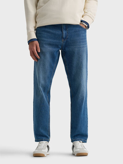 PANTALON DENIM RELAXED FIT AZUL MARINO