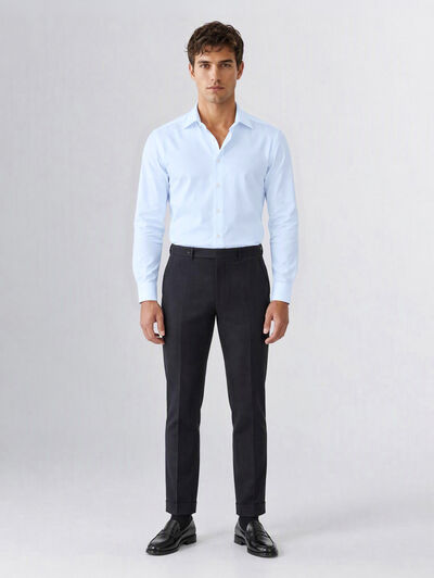 CAMISA MISTER HERRINGBONE CELESTE