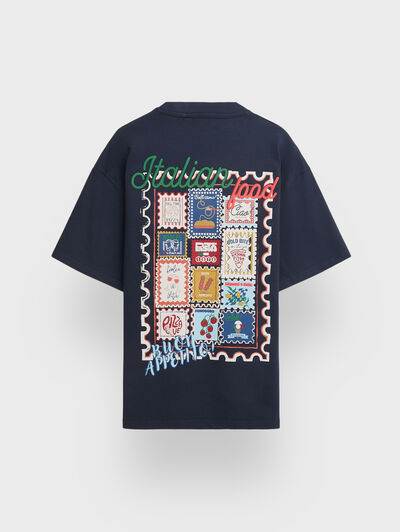 CAMISETA ITALIA AZUL MARINO
