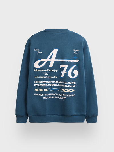 SUDADERA BELIEVE AZUL