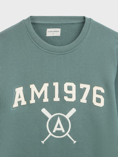 SUDADERA PATCH VERDE