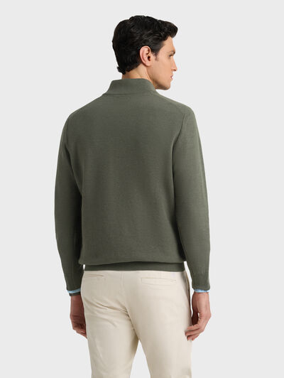 JERSEY CREMALLERA VERDE