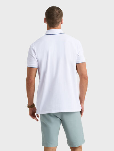 POLO CONTRAST BLANCO