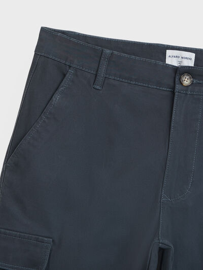 PANTALON CARGO ELVIS AZUL