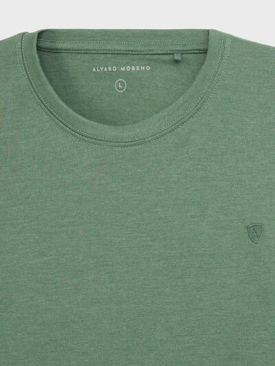 CAMISETA MELANGE VERDE