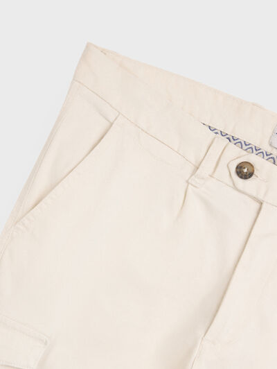 PANTALON CARGO CRUDO