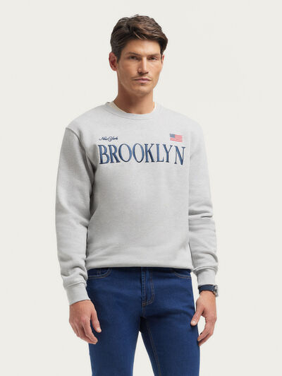 SUDADERA BROOKLYN GRIS