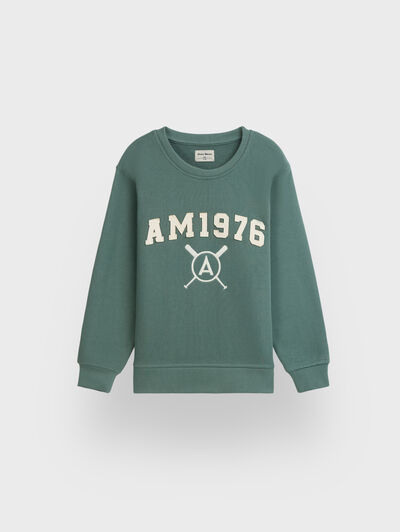 SUDADERA PATCH KIDS VERDE