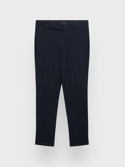 PANTALON TWILL CRUZADO AZUL MARINO