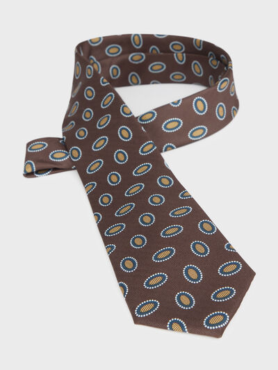 CORBATA PRINTED MARR&Oacute;N