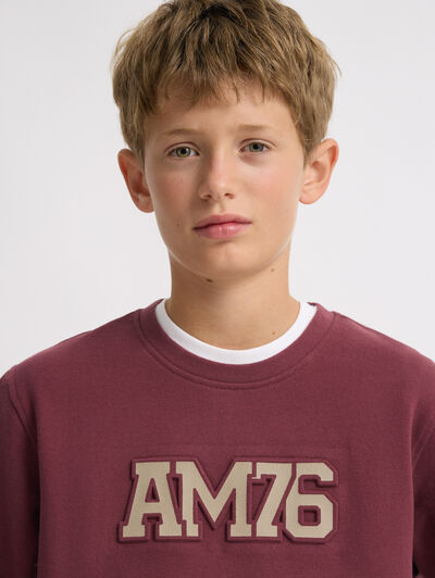 SUDADERA OFFICIAL KIDS BURDEOS