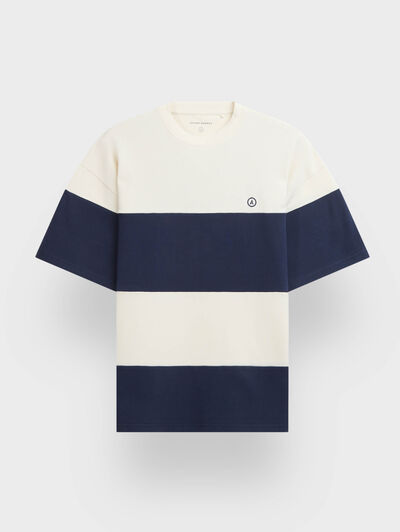 CAMISETA STRIPES AZUL MARINO