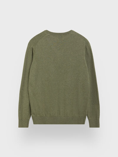 JERSEY V-NECK VERDE