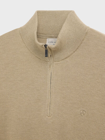 JERSEY CREMALLERA BEIGE