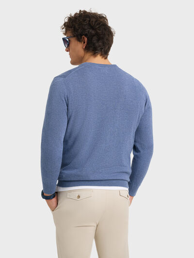 JERSEY V-NECK AZUL