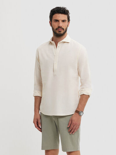 POLERA LINO RAYAS JK AMARILLO