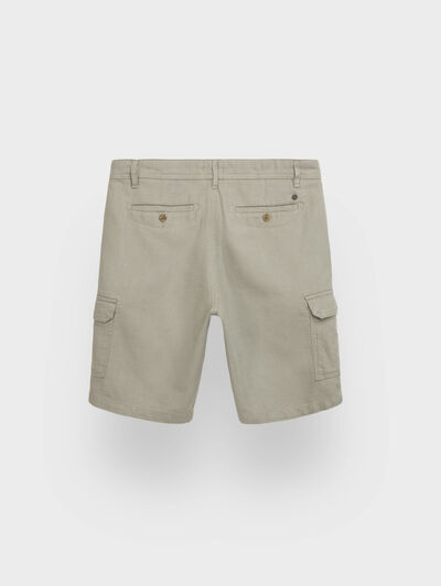 BERMUDA TINTADA CARGO VERDE