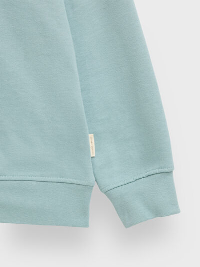 SUDADERA BASICA VERDE AGUA