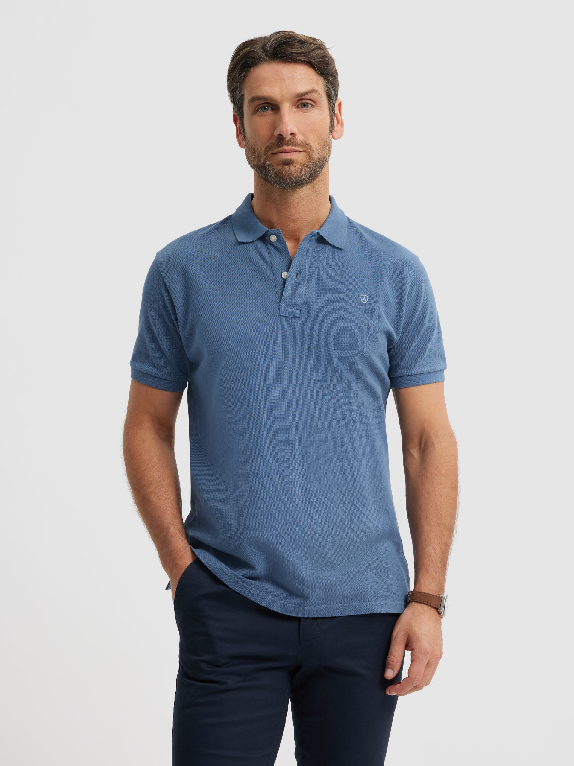 POLO BASIC AZUL