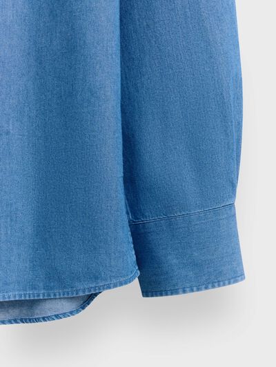 CAMISA DENIM BUTTON DOWN AZUL
