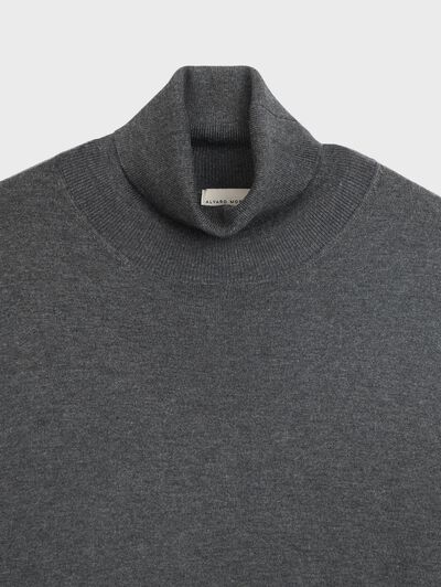 JERSEY CUELLO VUELTO GRIS