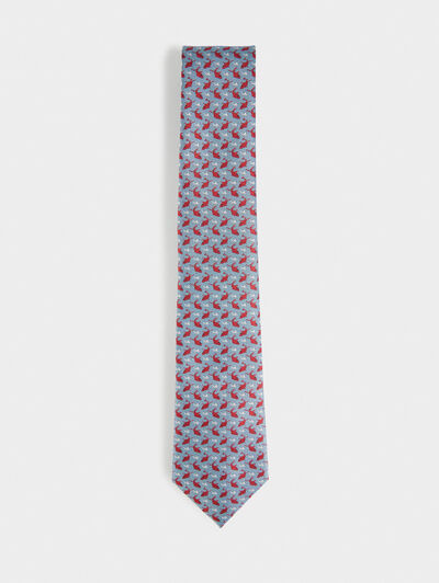 CORBATA JACQUARD MF AZUL