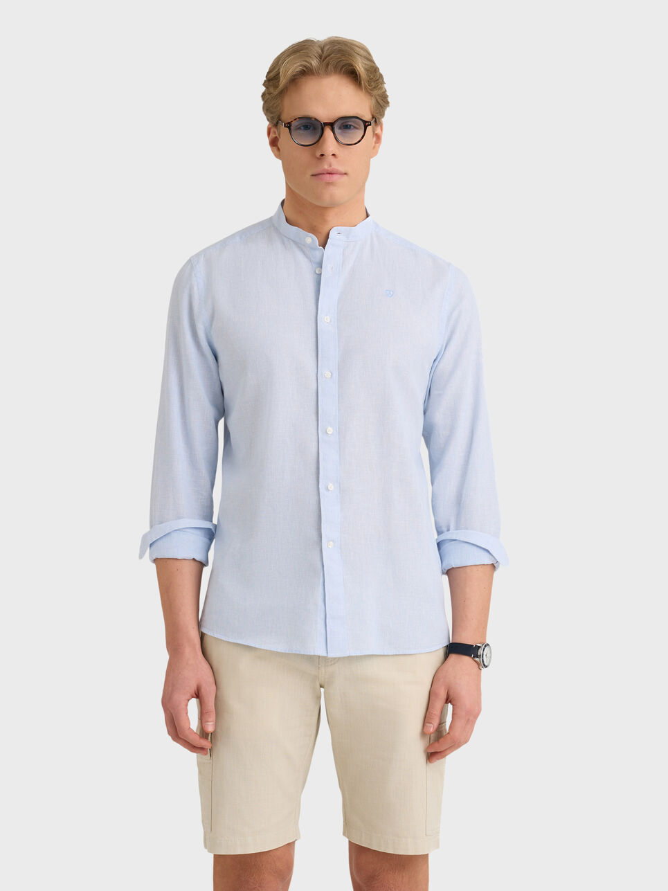 CAMISA LINO MIL RAYAS MAO