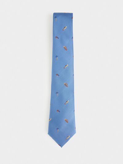 CORBATA JACQUARD MF AZUL