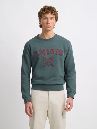 SUDADERA PATCH AZUL
