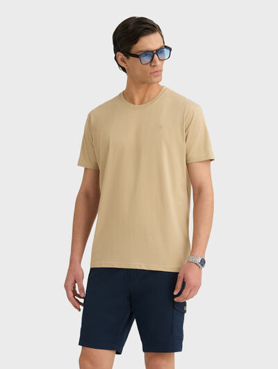 CAMISETA MELANGE CAMEL