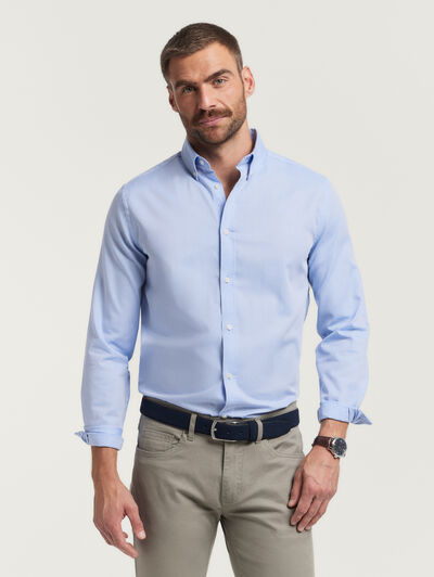 CAMISA MICROESPIGA CELESTE